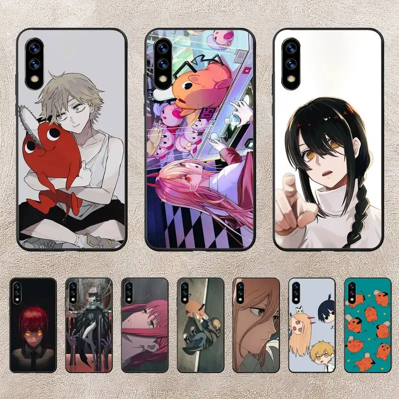 

Cartoon Anime Chainsaw Man Phone Case For Huawei G7 G8 P7 P8 P9 P10 P20 P30 Lite Mini Pro P Smart Plus Cove Fundas