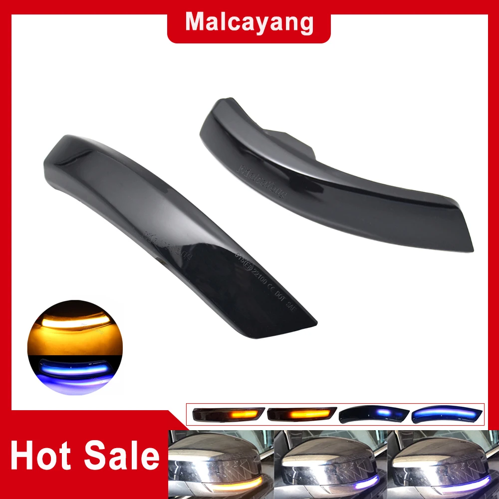 

LED Dynamic Turn Signal Light Side Mirror Blinker Arrow Sequential Flasher Repeater For Ford Focus Mk2 Mk3 Mondeo Mk4