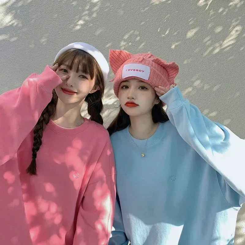 

Pullovers New in Sweatshirts Women Autumn Winter Loose Aesthetic Clothes Women's Sweater Clothing Japanese Fashion Harajuku Y2k