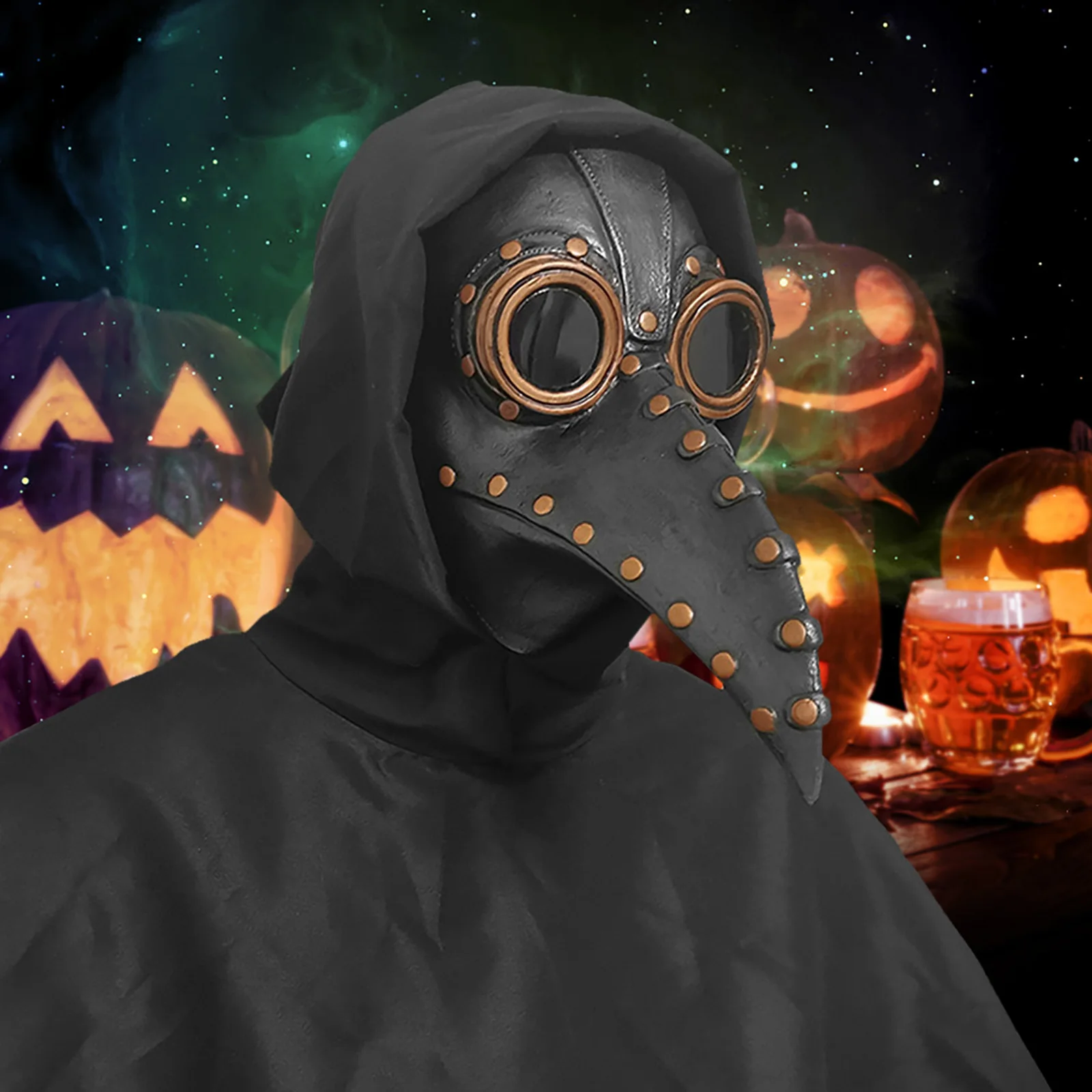 

Маски Чумного доктора на Хэллоуин из искусственной кожи средневековая маска в стиле стимпанк для лица модная птица искусственная кожа рекв...