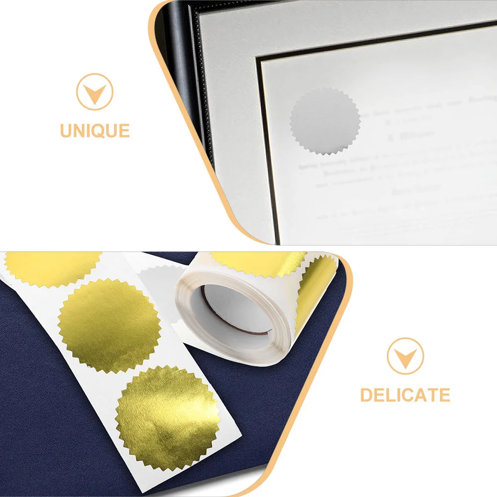 2 рулона наклейки на шестерню нотарная печать золотой тисненый конверт штамп