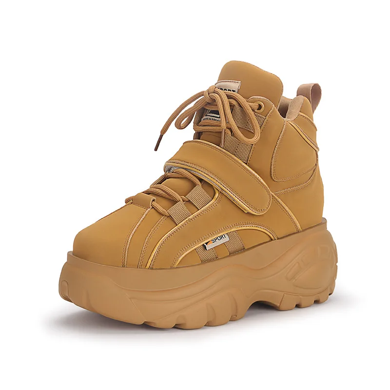 Autumn Winter Platform Women Boots Fashion Lace White High Booties 2023 New Round Head Comfortable Warm Women's Martin Boots