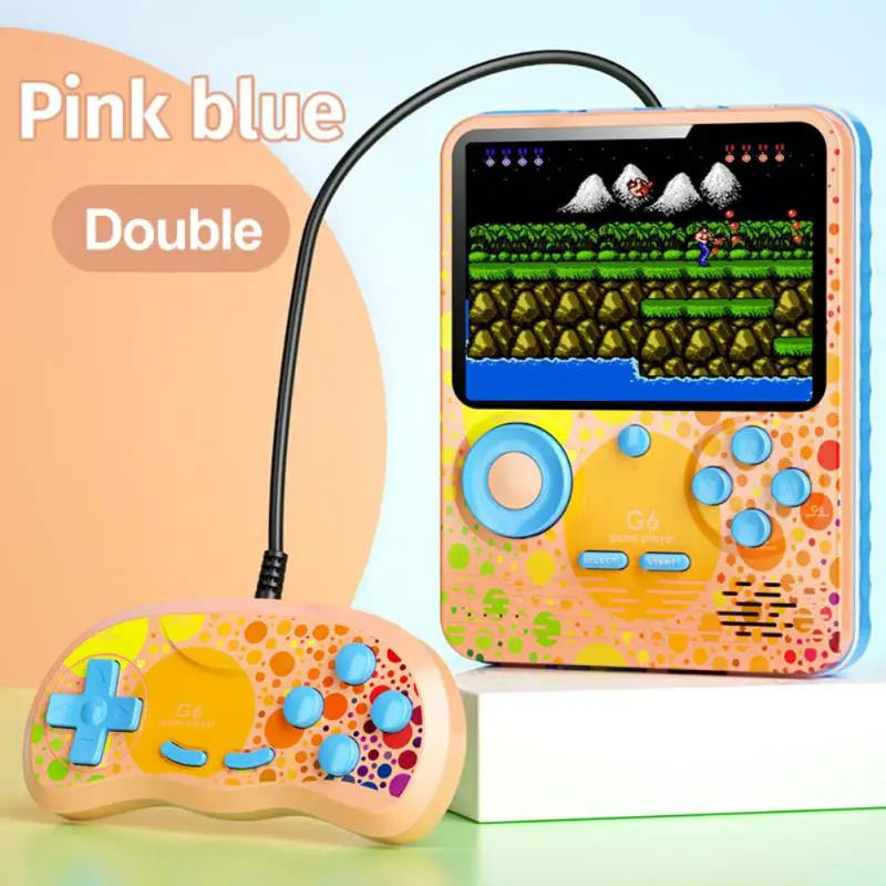 

G6 Video Game Consoles Handheld Game Player Portable 3.5 Inch 666 Retro Games In 1 Classic 4 Bit LCD Color Screen for Boys Gifts