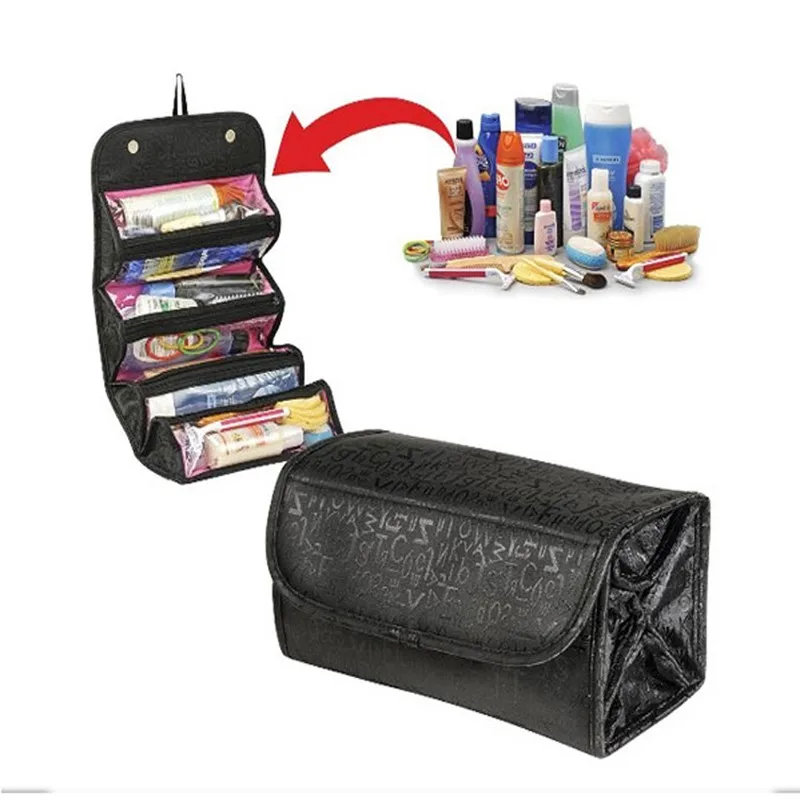 

New Embroidery Multifunctional Cosmetic Storage Bag Can Be Detached Large-capacity Travel and Convenient Makeup Bag Wash Bag