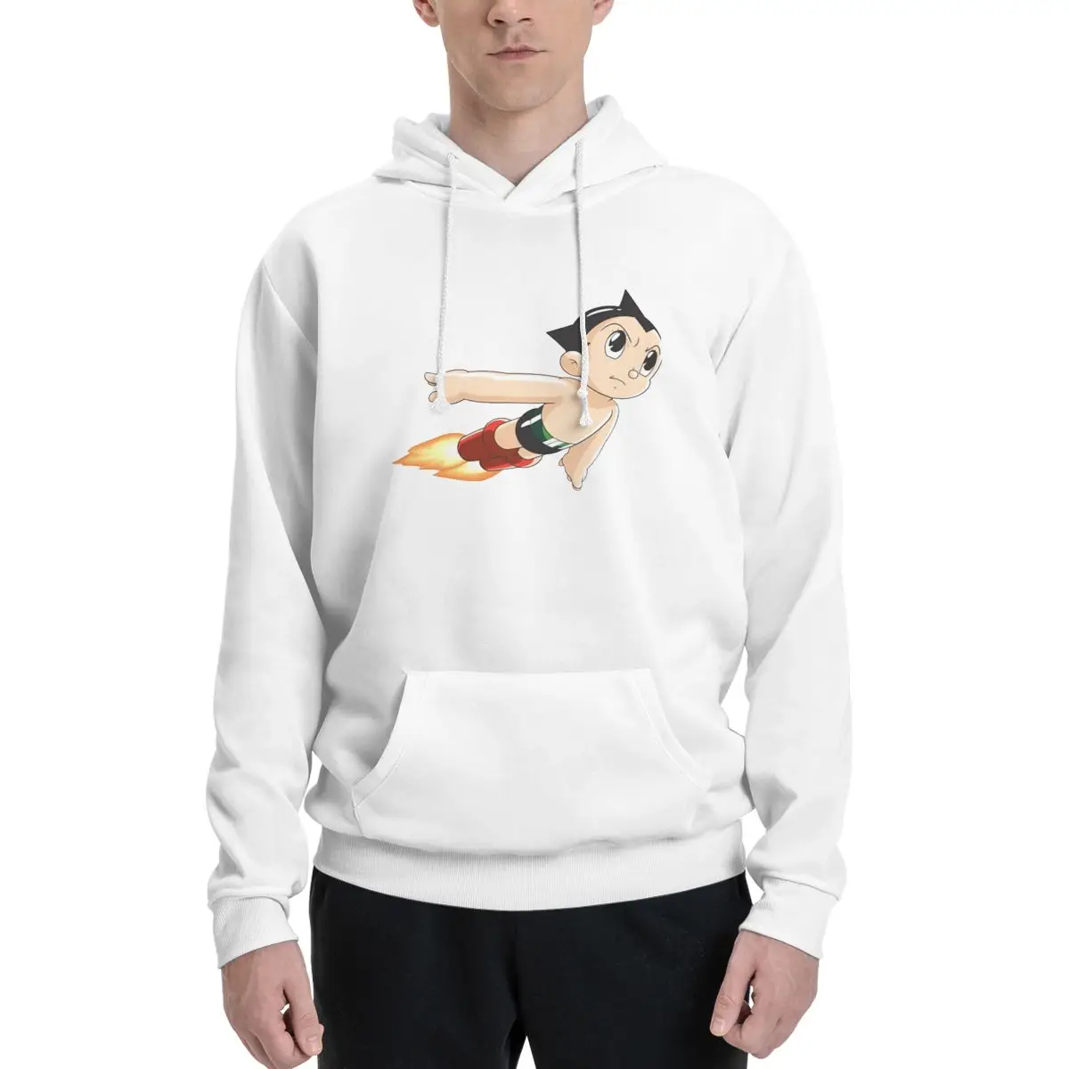 

Tetsuwan Atom Anime Astro Boy 8 Couples Plus Velvet Hooded Sweater Home Kawaii Hooded rope Hoodie Cute Top quality