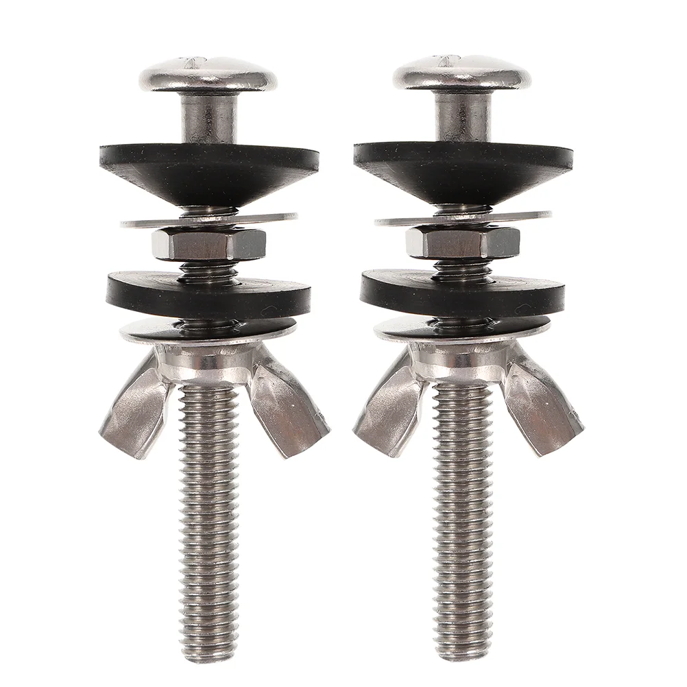 

2 Pcs Toilet Seat Hinge Bolts Closestool Fixing Screws Bathroom Toilet Cover Seat Replacement