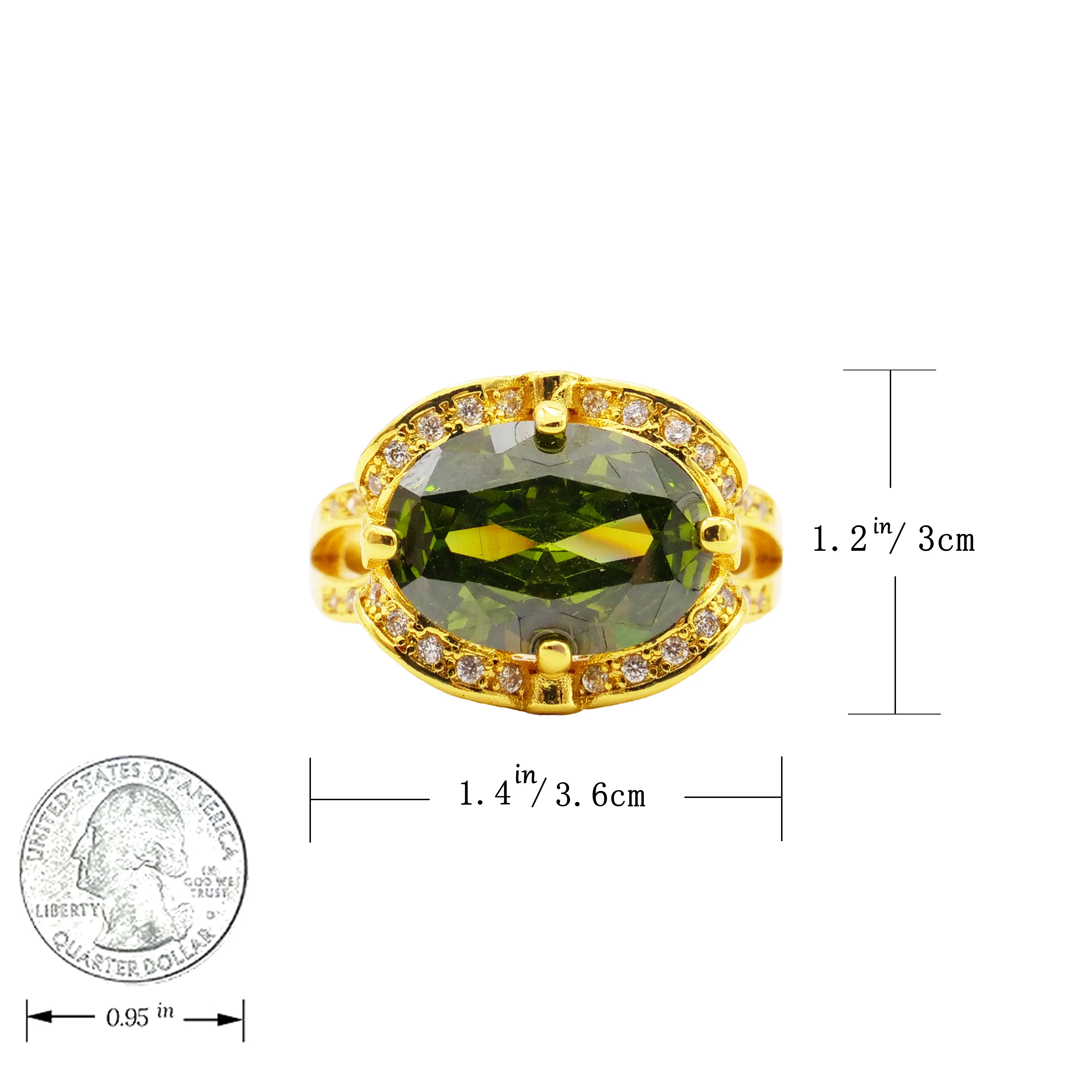 Женское кольцо-чокер из циркония