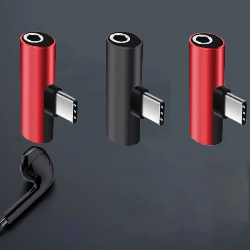 2в1 USB C до 3 5 мм гнездовой разъем для наушников + адаптер зарядного устройства типа