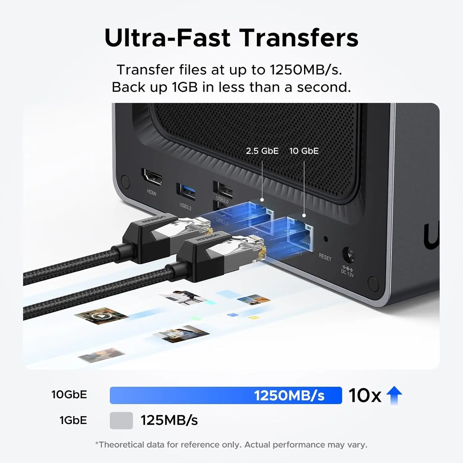 Фото Сетевое хранилище UGREEN NASync DXP4800 Plus DXP4800 Pro DX4800 S с 4 отсеками, процессором Pentium i5, 16 ГБ/32 ГБ ОЗУ №1