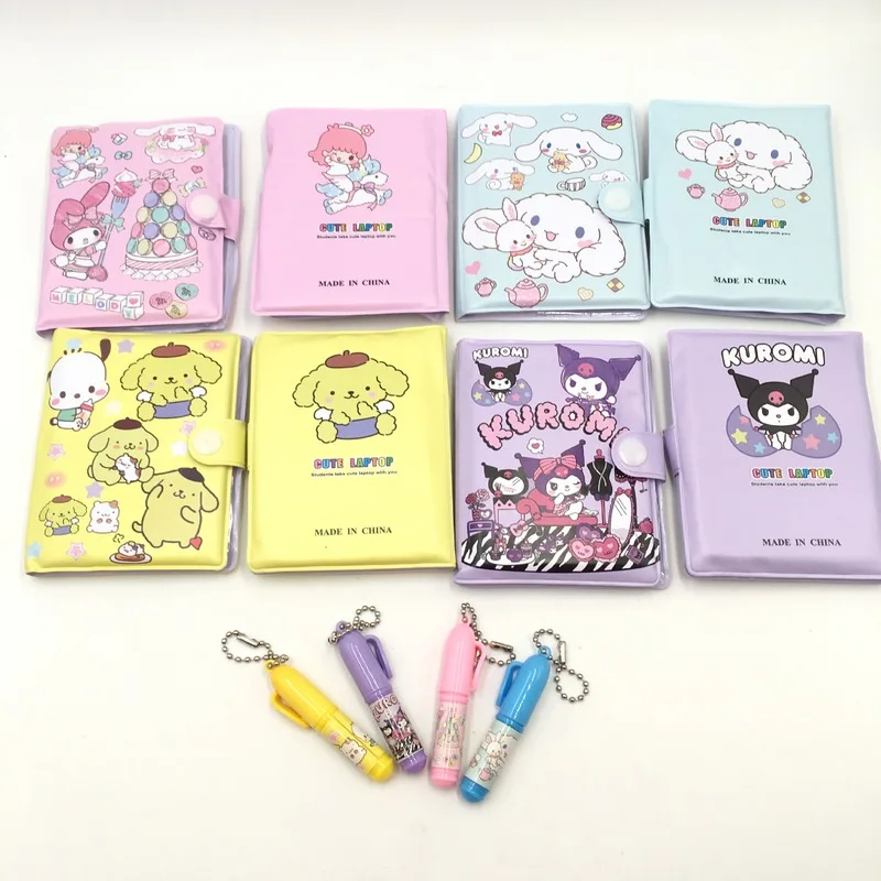 Sanrio Kawaii анимационный блокнот Kuromi милая мелодия маленький дневник Miini портативный