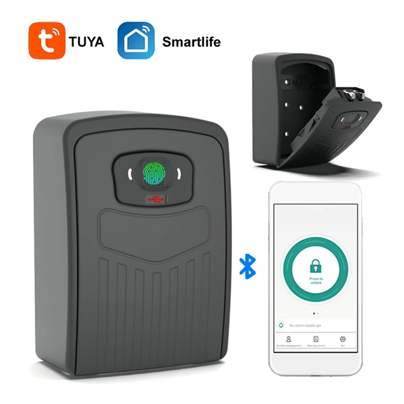 TUYA Smart Key Box Bluetooth Storage Lock Life App Настенное крепление Безопасность Противоугонный