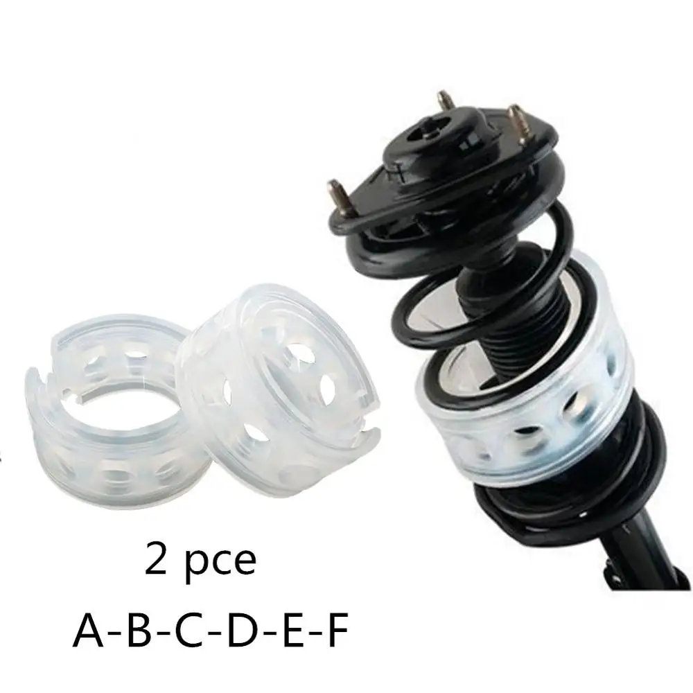 

2pcs Car Shock Absorber Spring Bumper Power Auto-buffers A/B/C/D/E/F Type Springs Bumpers Cushion Urethane For Cars goods Buffer