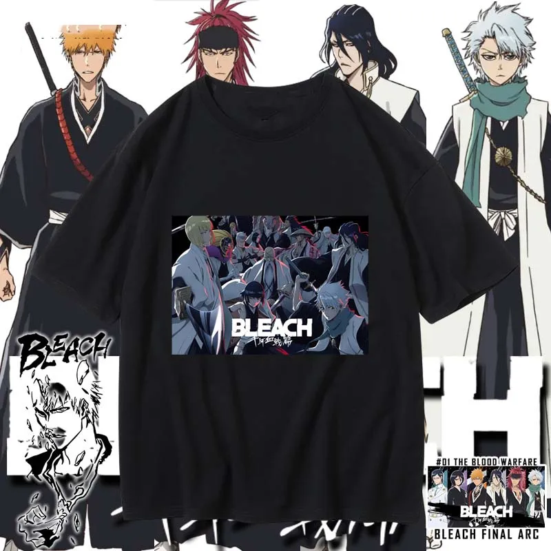 

Bleach Gaming T-Shirt Japanese Harajuku Two-Dimensional Short-Sleeved Tops For Men And Women Cotton Oversized S-4XL Streetwear