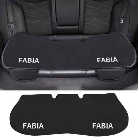 Подушка для автомобильного сиденья нескользящий чехол из ледяного шелка бархатный плюш для Skoda Fabia 1 2 3 mk1 mk2 аксессуары
