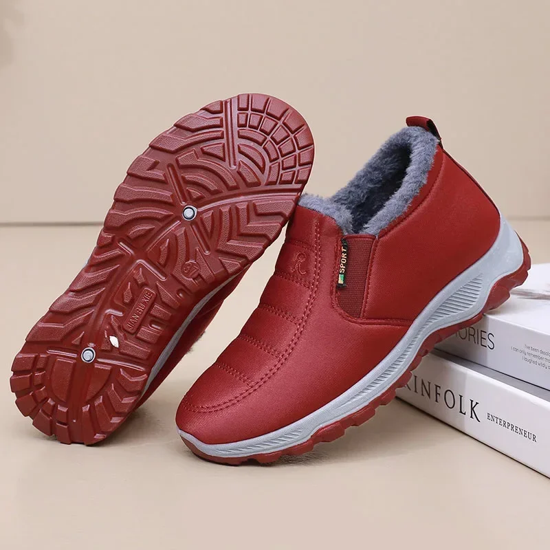 

Women's Shoes New 2024 Winter Warm Cotton Shoes for Women Plush Snow Boots Women Comfort Non Slip Plush Sneakers Women Zapatos