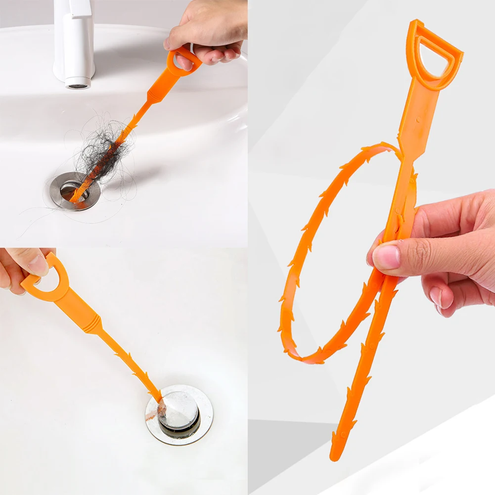 

Kitchen Sink Cleaning Pipe Hook Cleaner Sticks Clog Remover Sewer Dredging Spring Pipe Hair Dredging Tool Bathroom Accessories
