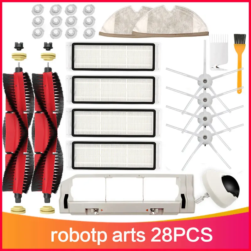 

Моющаяся основная щетка, боковые щетки, фильтр НЕРА, Швабра, ткань для мытья посуды для Xiaomi Roborock S50, S5, уборочная машина, пылесос
