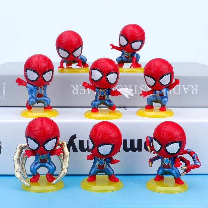 

Disney Marvel Spiderman animel figure model toy Avengers mini Spider-Man action doll toy for kid brithday christmas gift