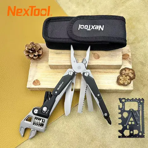 NexTool 11-в-1 W4 Многофункциональный гаечный ключ Регулируемый гаечный ключ Плоскогубцы Складной нож Ручные инструменты Отвертка Пила по дереву Инструменты для обработки древесины