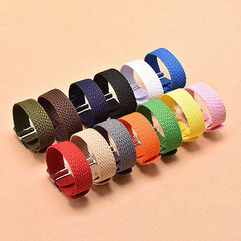 14mm 16mm 18mm 20mm 22mm Nylon Leinwand Band Strap NATO ZULU Armband Männer Frauen Gewebt armband Zubehör für Perlon Straps