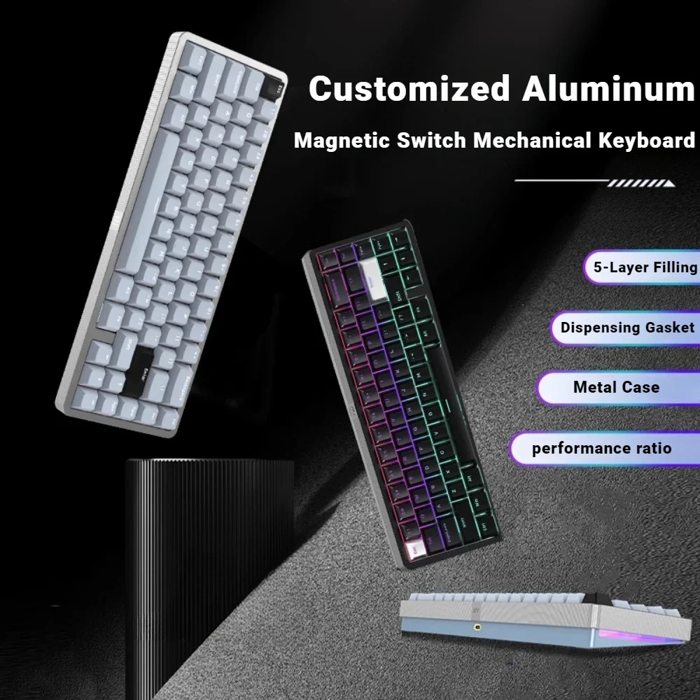 Клавиатура Мужская Механическая проводная/Беспроводная RGB для ПК и ноутбука