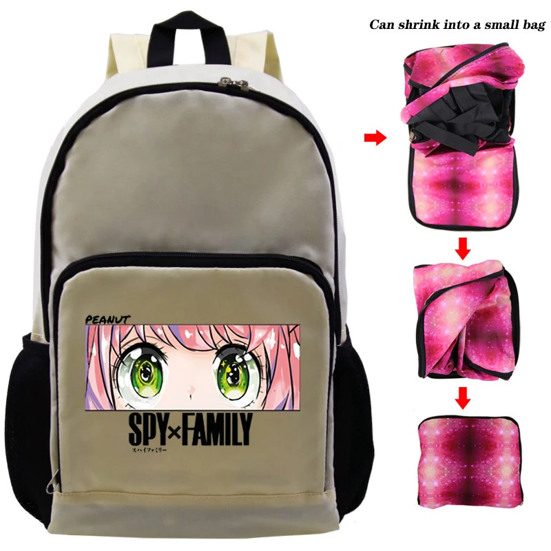 

Spy X Family Fashion Fold Over Bookbag Shoulder Animes School Bag for Teenagers Girls Children's Kawaii Cartoon Backpacks Kids
