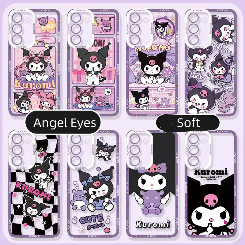 Чехол для телефона Motorola G73 Edge 40 Pro G22 G52 G9 Play PLUS G60S G72 G30 G71 G53 G32 Cute Kuromi Girl Cartoon Case