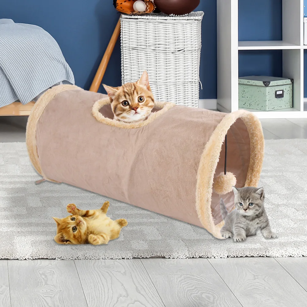 

_ Туннельные игрушки для котят, играющих в проходы, трубчатые шарики, складная игрушка для котят, щенков, хорьков, кроликов, каналов
