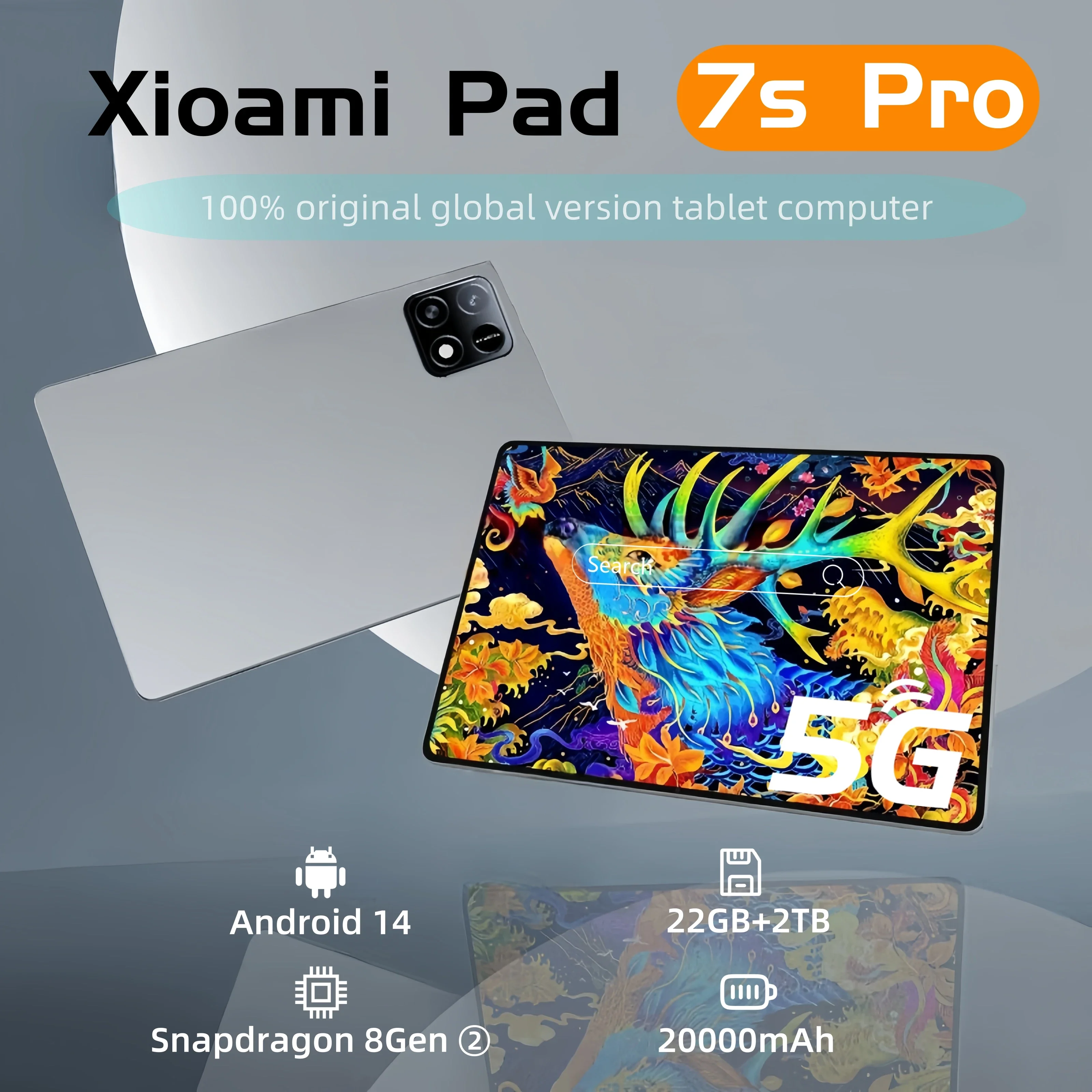 Планшет MI Pad 7/7s Pro 11 дюймов Snapdrago8gen2 HD 4K Android 14 22 ГБ ...