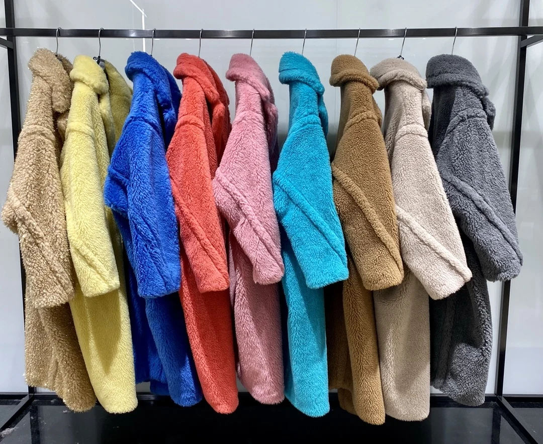 

Shearing wool 100% suede Sheep fur coat 2023 winter new suit collar long wool fur coat women's winter outerwear jacket coats