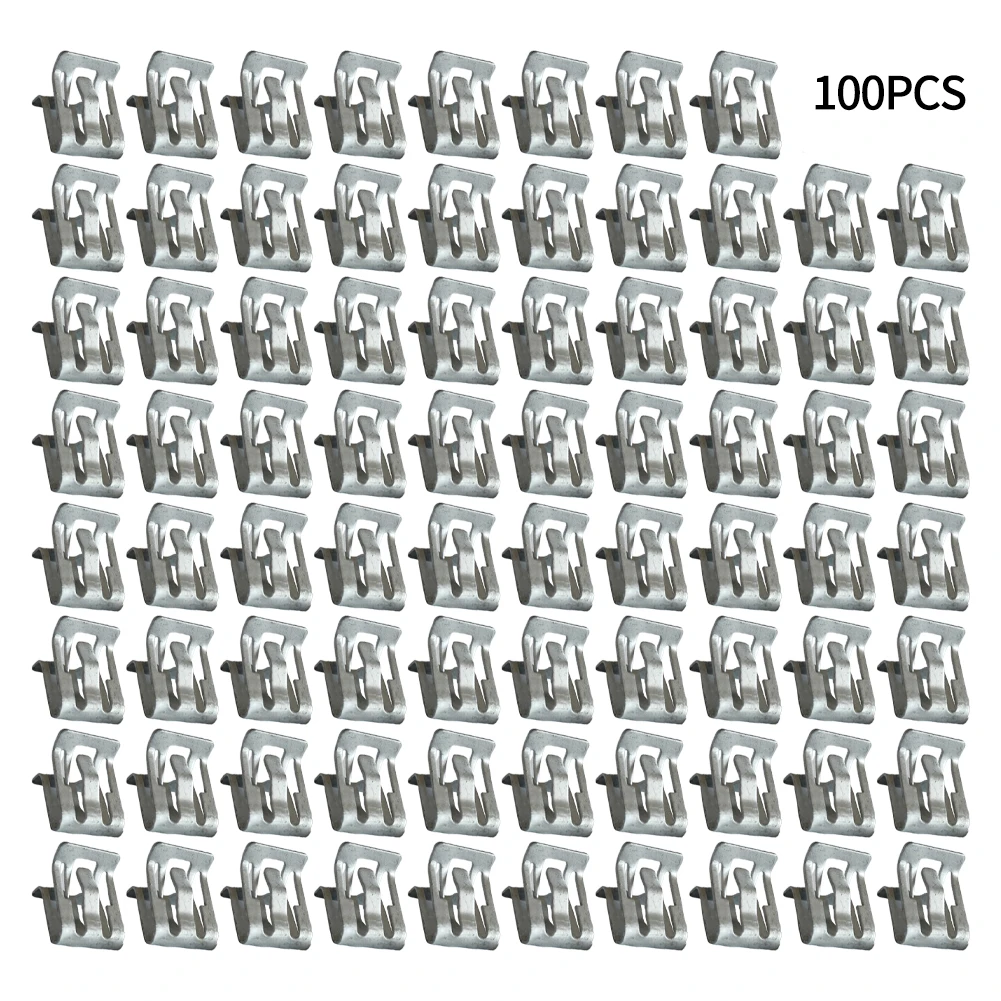 

100 PCS/set Black Universal Car Center Console Instrument Panel Fastening Clip Plug-And-Play Easy Installation