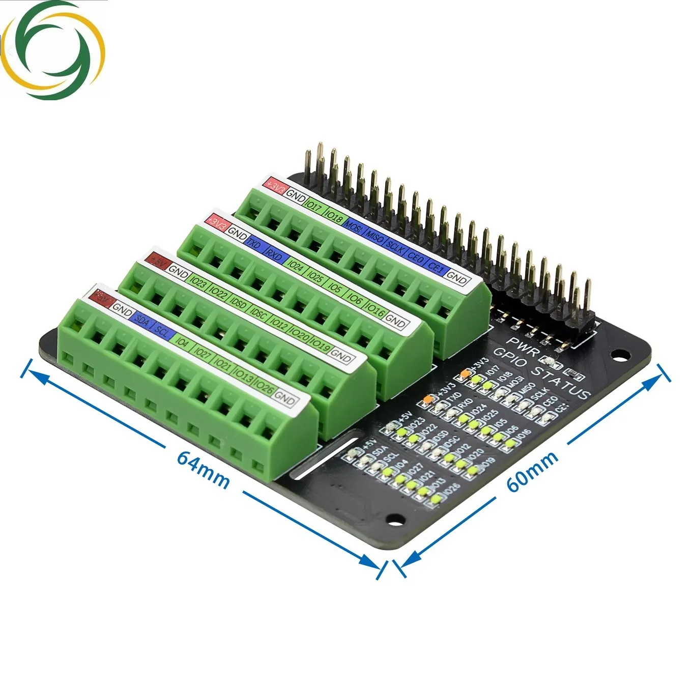 

For Raspberry Pi Gpio Expansion Extension Board Screw Terminal Hat For Raspberry Pi 2B/3B/3B+/4B/Zero/Zero W