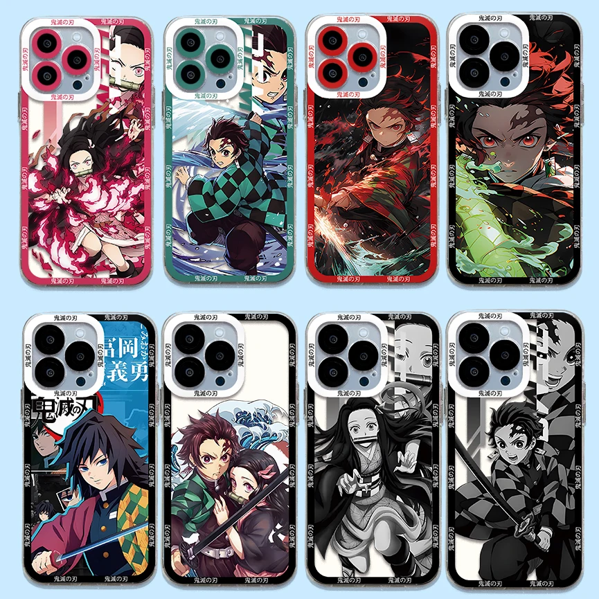 Прозрачный чехол Kamado Nezuko для Samsung A73 A72 A55 A52 A51 A50 A34 A35 A33 A32 A31 A30 A24 A23 A13 A12 A05