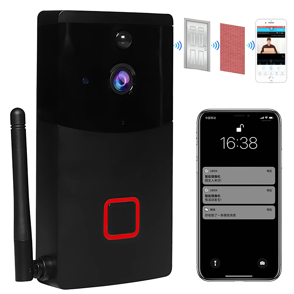 

Video Doorbell Wireless WIFI Intercom Smart Door Bell HD 1080P Remote Monitoring Doorbells Home Safety Night Vision Alarm Bells