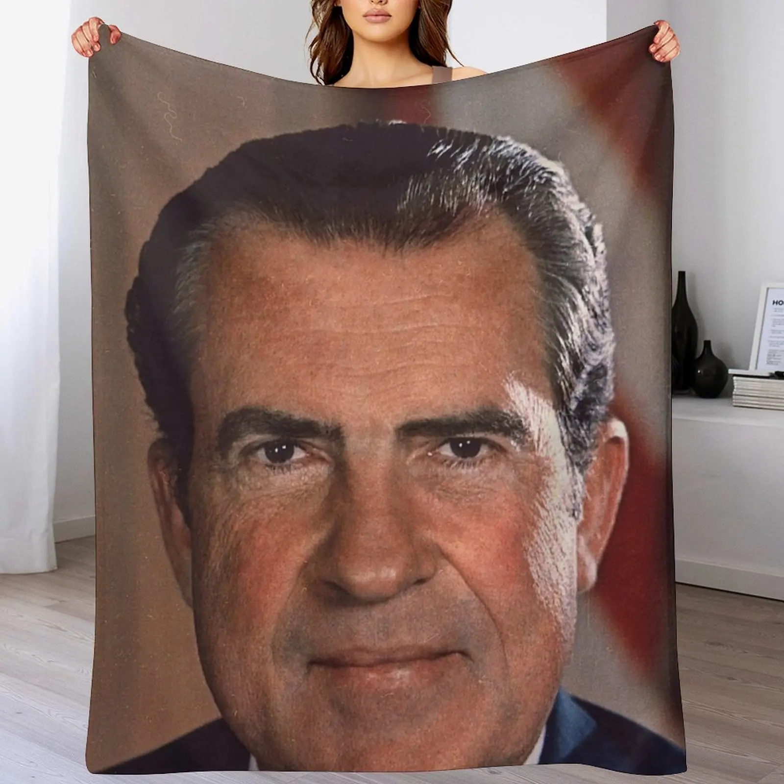 Одеяло с портретом Ричарда Никсиона