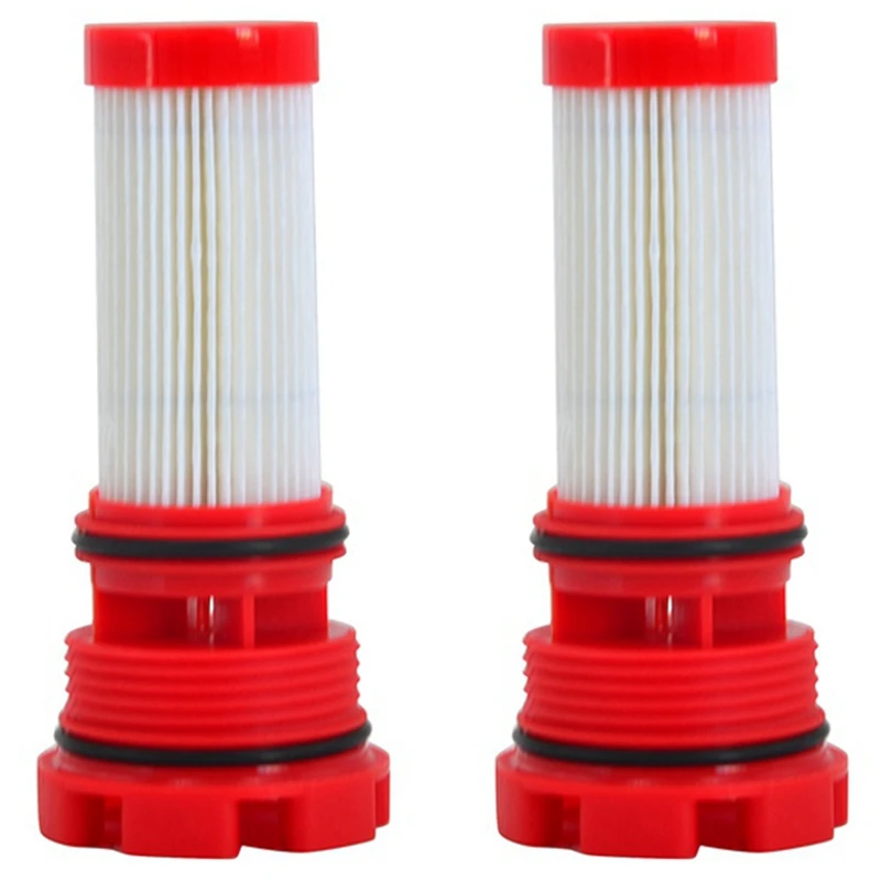 

2X New Red Fuel Filter Fit For FORD Mercury Optimax/Verado Engines 8M0020349 884380T