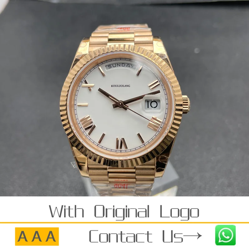 

AIOSC Men's And Women's 904L Stainless Steel Waterproof Automatic Mechanism High Quality Waterproof aaa watch 40mm-RLX