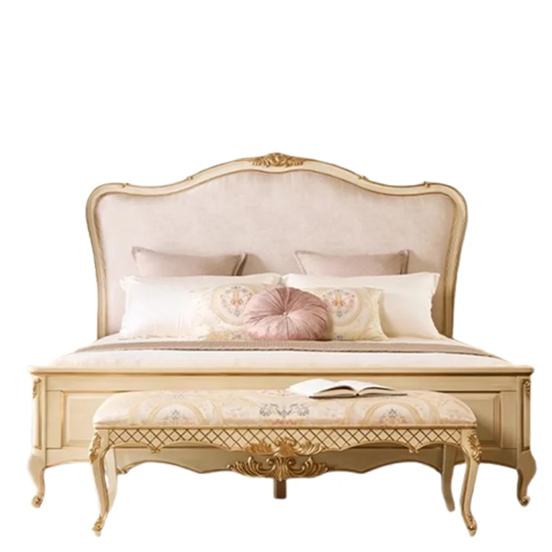 Двуспальная кровать King Size для спальни, роскошная, современная, напольная, деревянная, экономящая пространство, мягкая, удобная, уникальная мебель (art.: 3920d8f21544c) - 3920d8f21544c