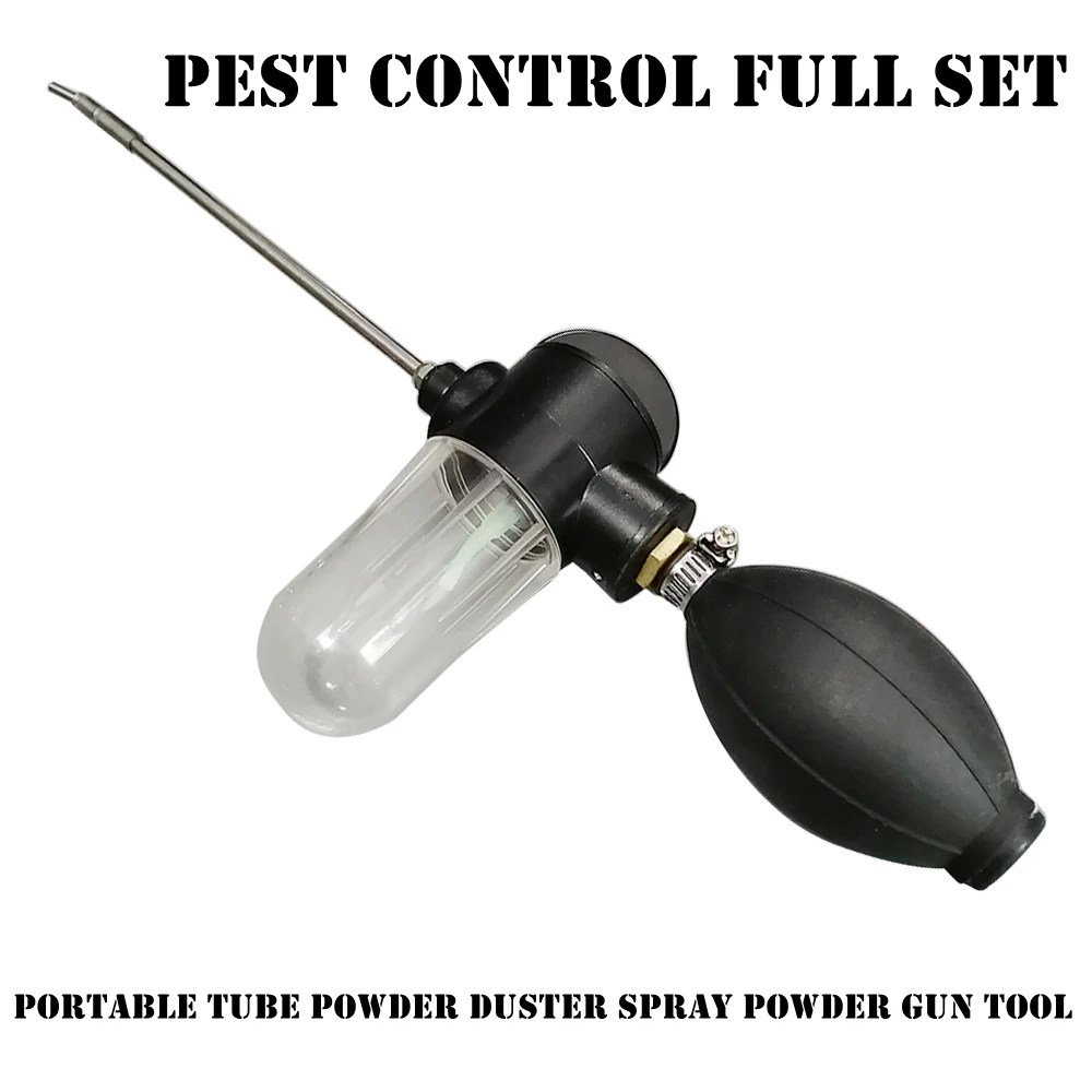 

1PCS Portable Tube Powder Duster Spray Powder Gun Tool Pest Control Full Set