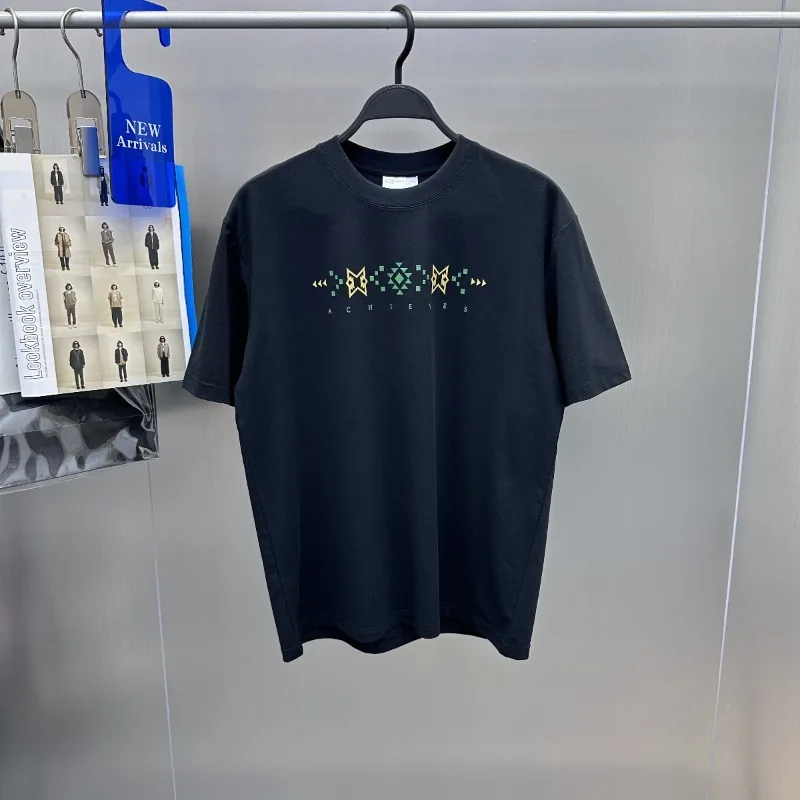 Футболка JE1440065L мужская свободного кроя деловой Повседневный Топ с круглым