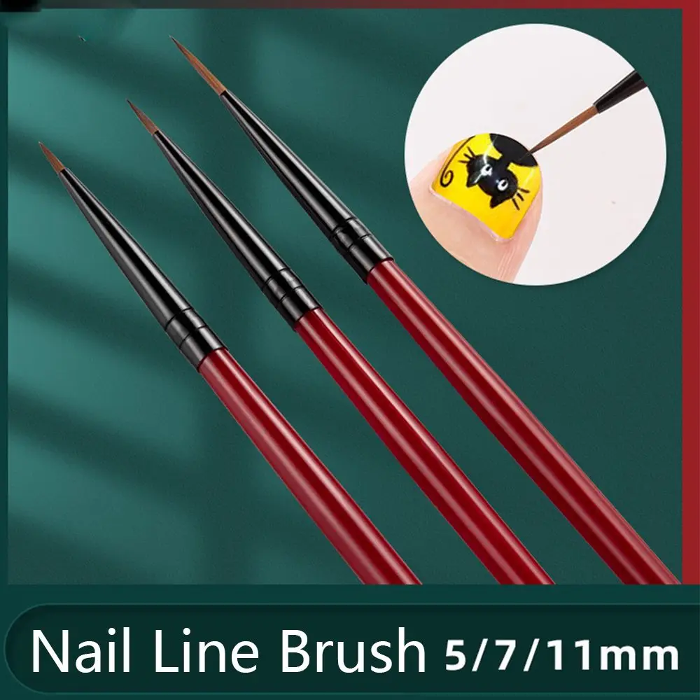 

3Pcs Nail Line Brush Grid Stripes Painting Drawing Nail Painting Pen DIY Set Acrylic Manicure French Thin Stripe Design Tools