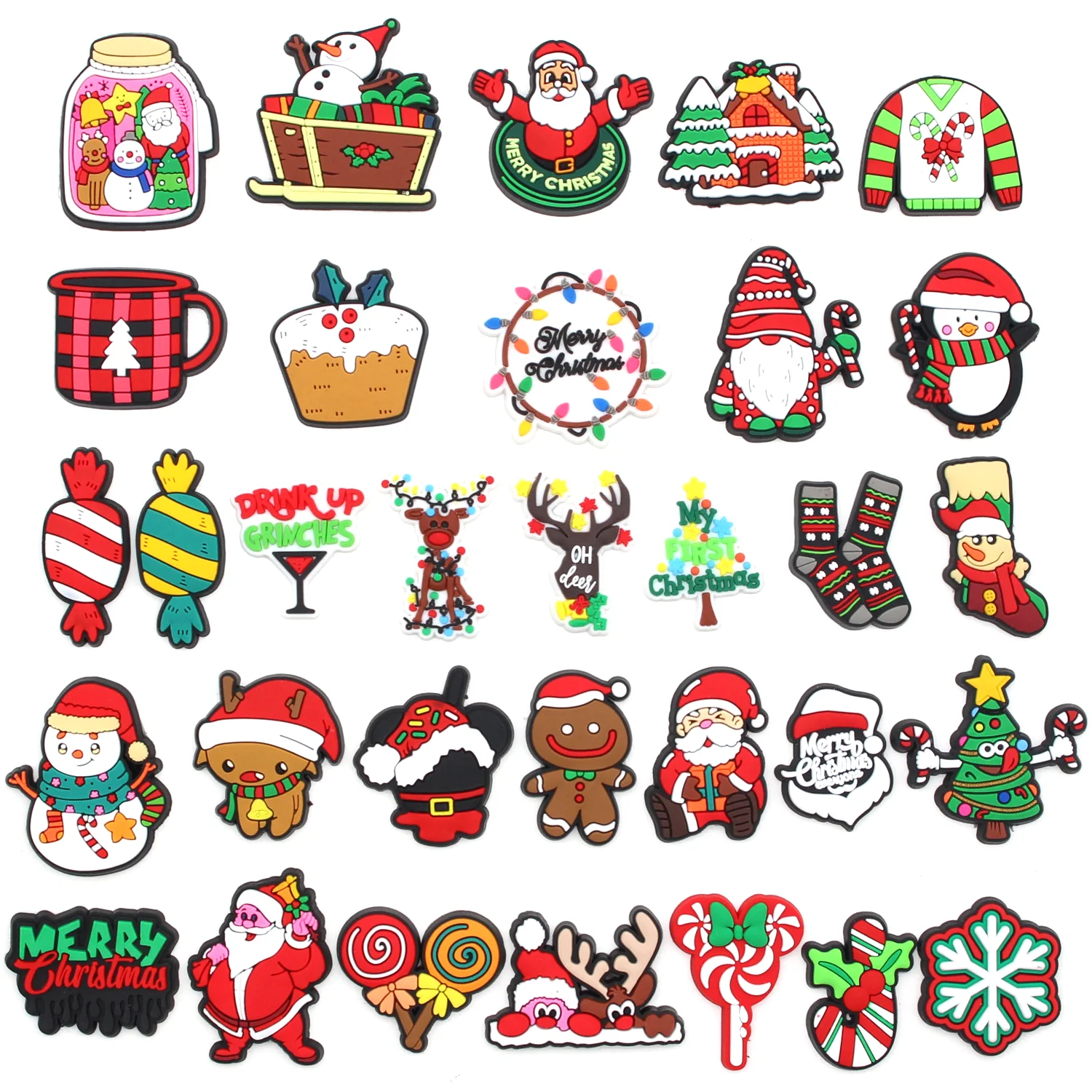 Hot 1pcs jibz Cute Christmas series Shoe Charms Cartoon DIY croc clogs Aceessories for garden Sandals Decorate kids X-mas Gifts Hot 1pcs jibz Cute Christmas series Shoe Charms Cartoon DIY croc clogs Aceessories for garden Sandals Decorate kids X-mas Gifts