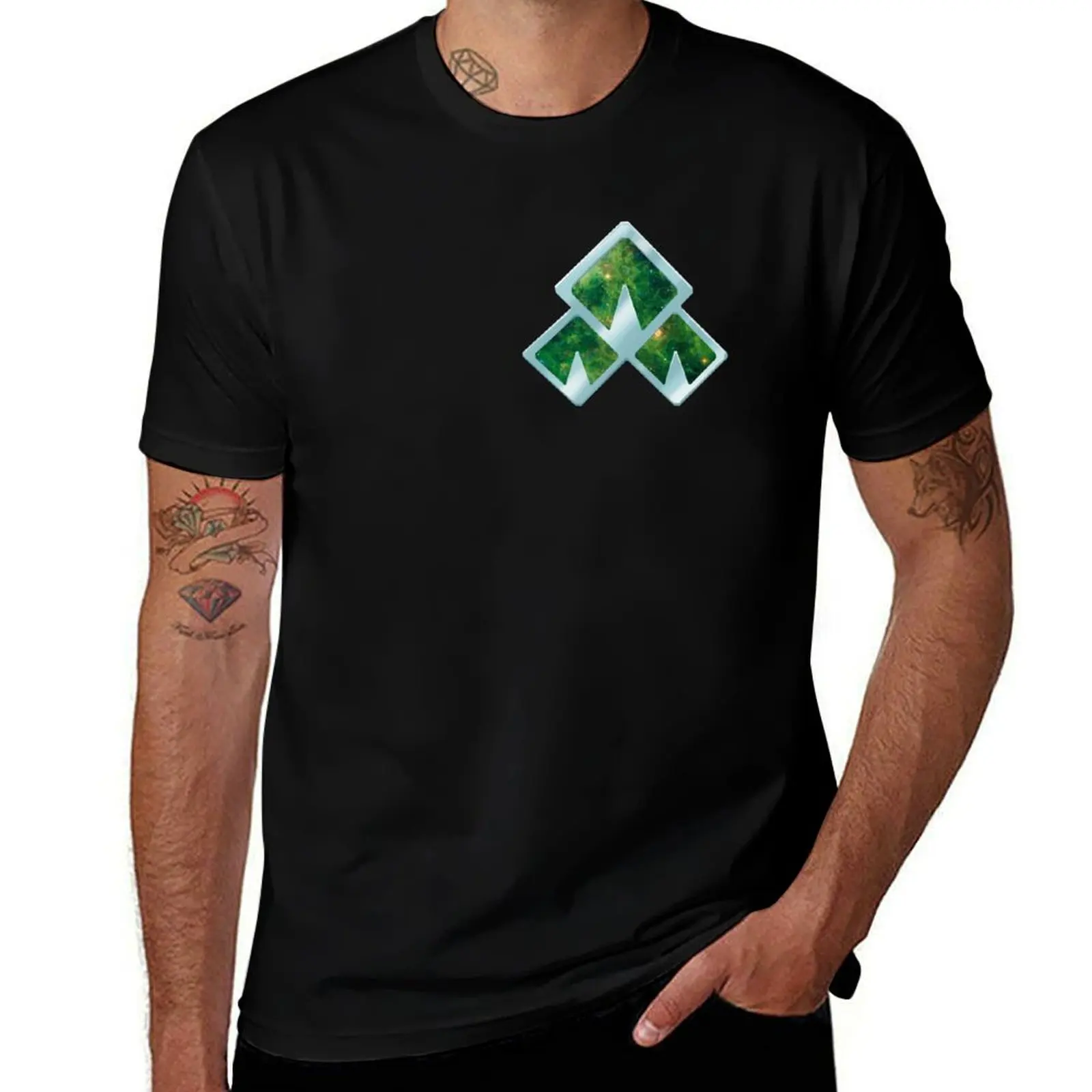Фото Футболка с принтом Galaxy Eterna City Gym Badge, повседневная модная футболка с принтом №1