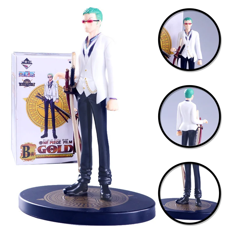 

16.5CM One Piece Figure Zoro Model Toy Figure White Series Doll Toy Collection Gift Color Box Packaging High Quality PVC