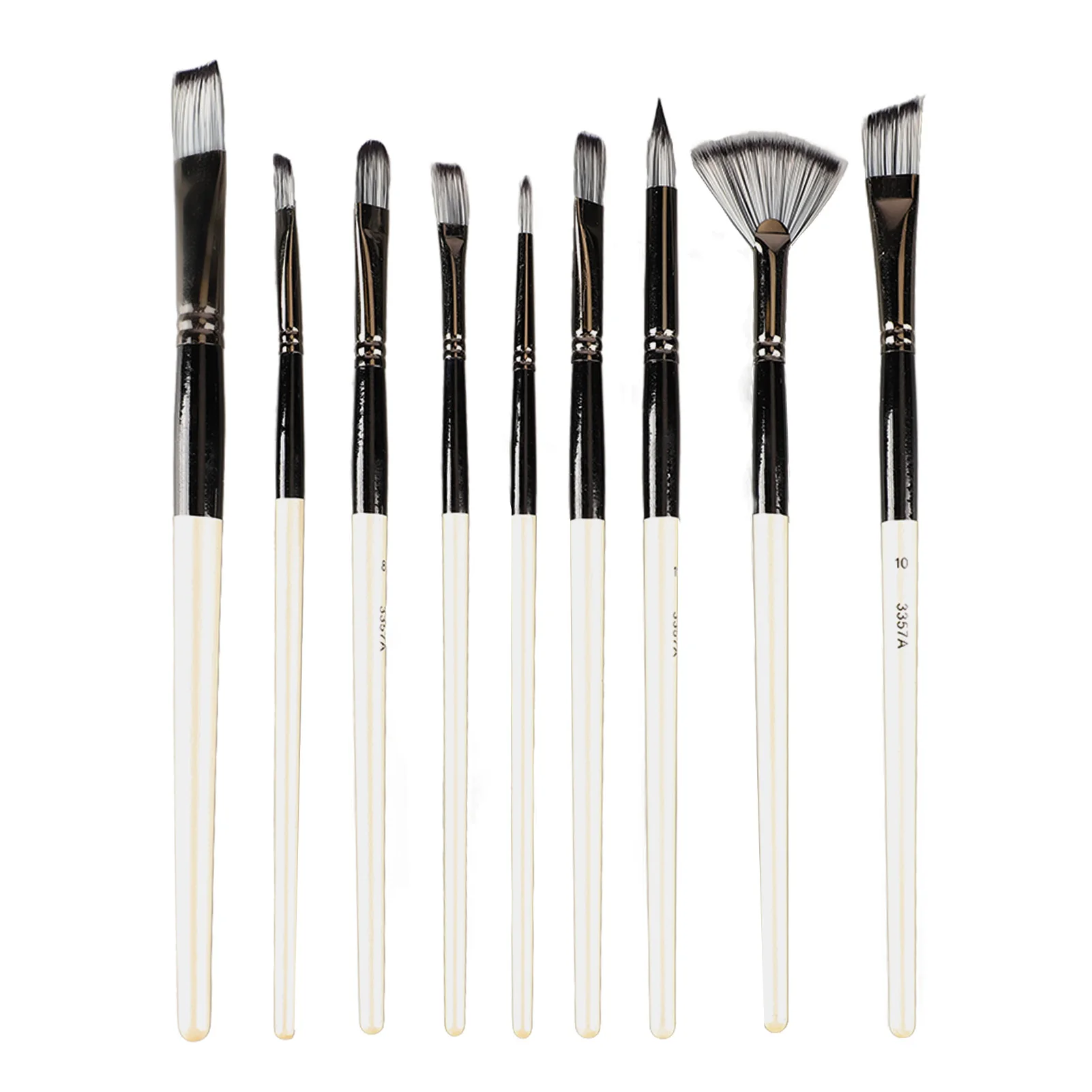 Набор кистей для рисования в стиле гуаши, нейлоновая шерстяная эластичная удобная ручка, износостойкая, для школы, для чирдена