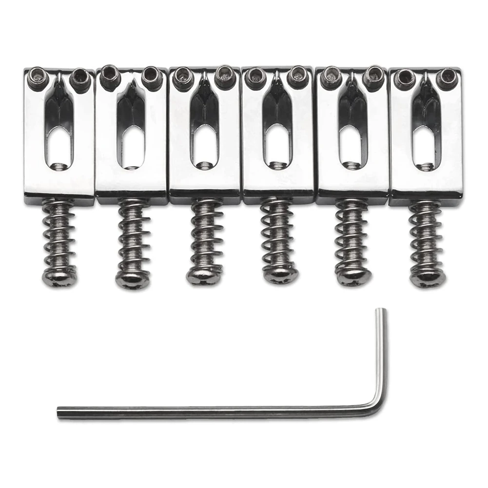 

10.5mm Guitar Tremolo Bridge Saddles for Fender Strat Tele Electric Guitar Accessories Silver
