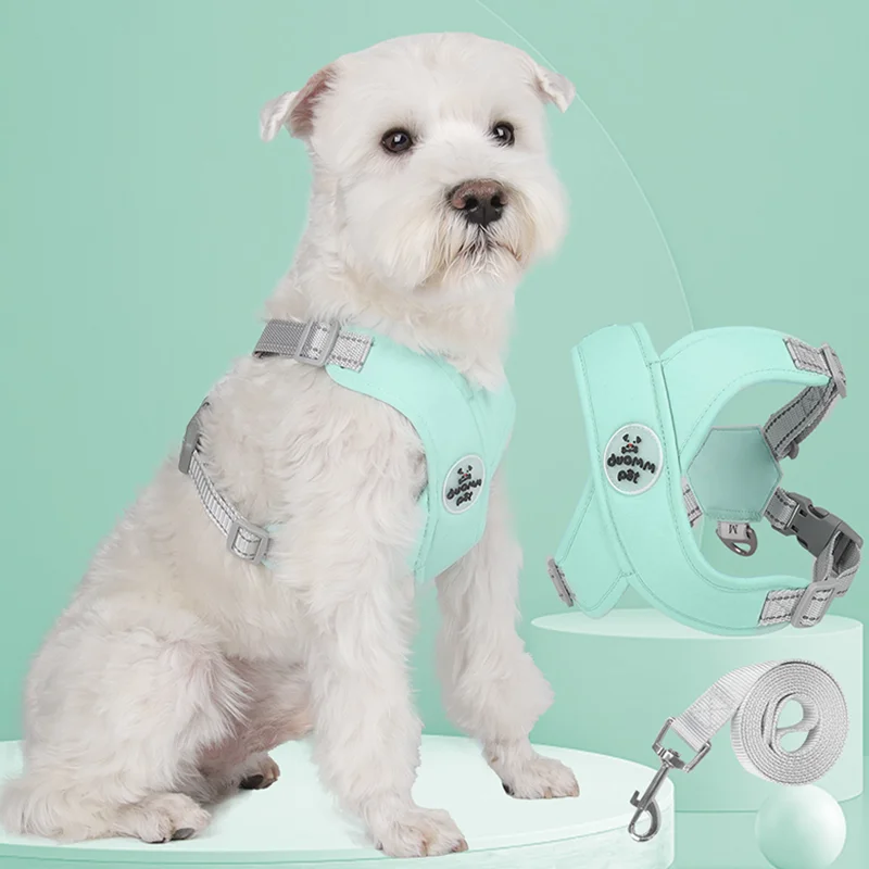 

Harness for Dogs Adjustable Vest Harnesses Small Dog Straps Pet Retractable Dog Leash Breakaway Material Pet Supplies Automatic