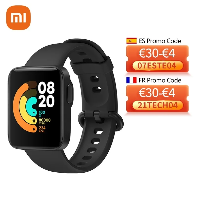 

Смарт-часы NEW2022 ML1 Xiaomi Mi Watch Lite, Bluetooth, GPS, 5ATM, водонепроницаемые Смарт-часы, фитнес-трекер с пульсометром, mi band Global