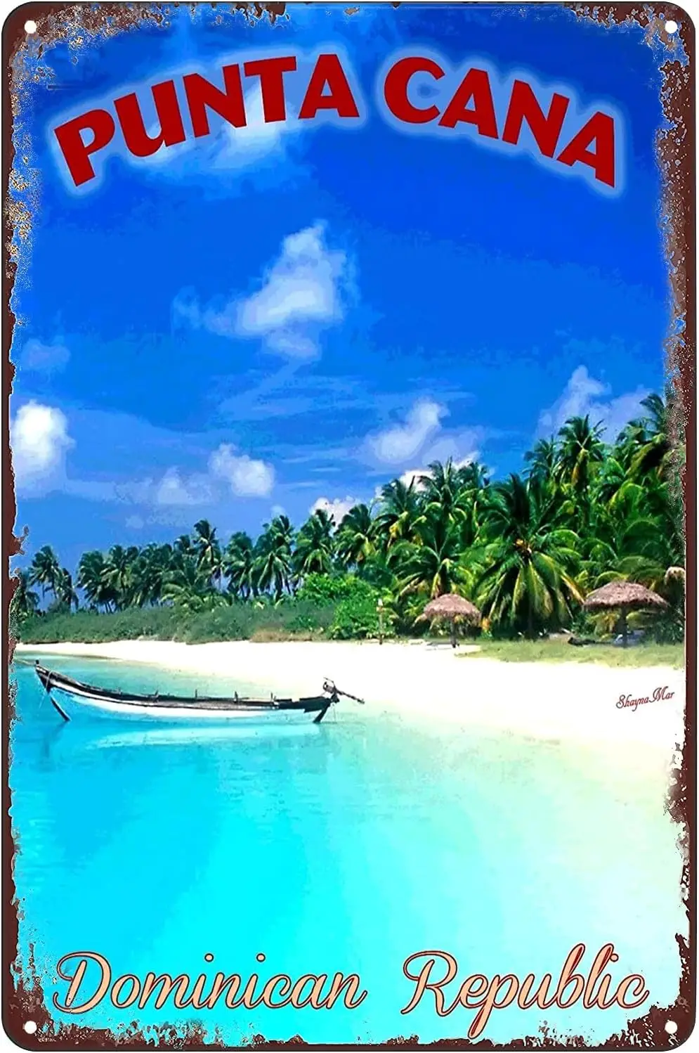 

Металлическая вывеска Punta Cana Livi