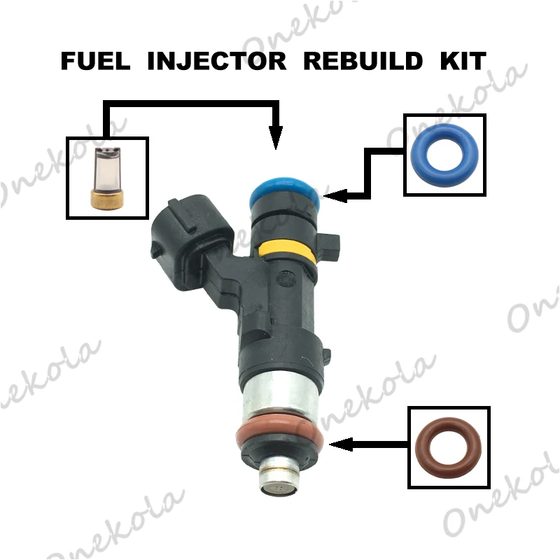 

Fuel Injector Service Repair Kit Filters Orings Seals Grommets For Infiniti FX35 G35 Nissan Murano 350Z 0280158042 16600-CD700